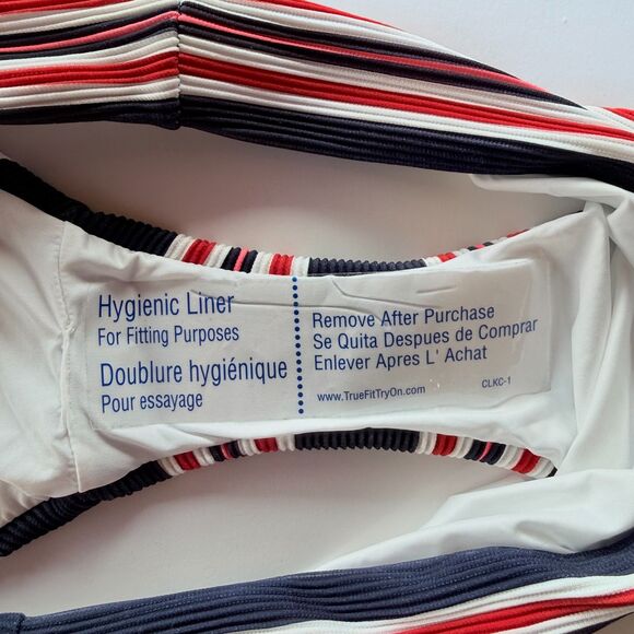 NWT La Blanca Sailor Stripe Hipster Bikini Bottoms in Navy, Red, White & Pink 12 - Picture 6 of 11